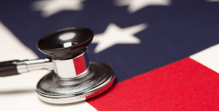 Stethoscope on American Flag